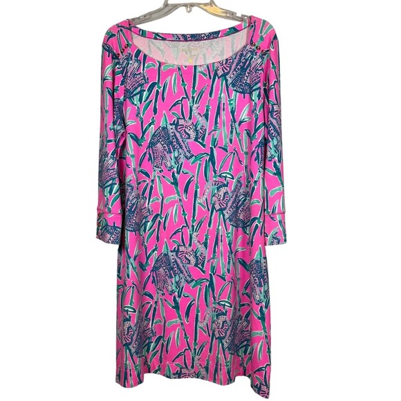Lilly Pulitzer Dresses & Skirts - LILLY PULITZER Sophie Dress, Mandevilla Pink Extra Lucky Elephants, Size XL